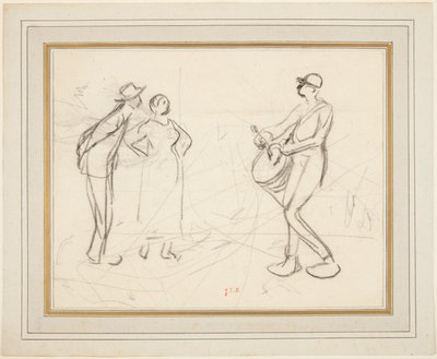 ثلاث شخصيات بواسطة Jean-Francois Millet