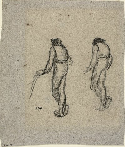 رسمان لفلاح من الخلف بواسطة Jean-Francois Millet