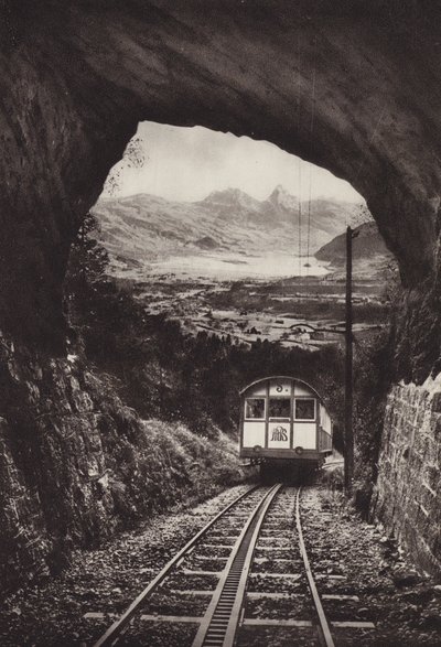 Electrische Arth Rigi Bahn (صورة b / w) بواسطة جين جابريل