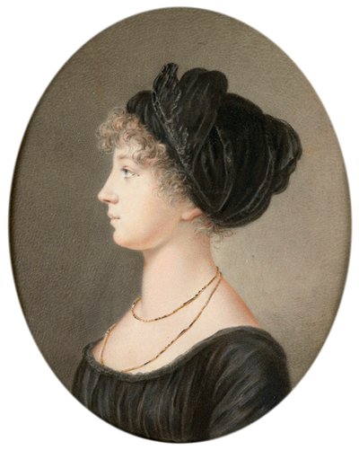 Tsarina Elizabeth Alexeievna من روسيا ، 1824. بواسطة جان هنري بنر