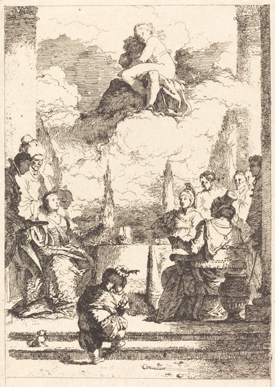 عيد أنطوني وكليوباترا. بواسطة جان أونوريه Fragonard بعد جيوفاني باتيستا تيبولو