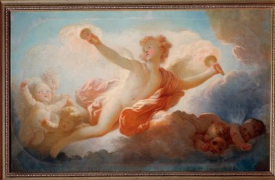 لوحة الحب تقبيل الكون للفنان جان هونوري فراجونارد (1732-1806). القرن الثامن عشر طولون ، متحف الفنون الجميلة بواسطة جان هونوري فراجونارد