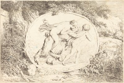Nymph Astride a Satyr (فتاة شابة تتفرج على ساتير) بواسطة جان هونوري فراجونارد