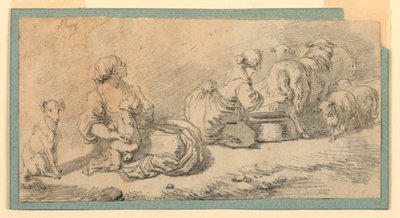 المشهد الرعوي بواسطة Jean Honore Fragonard