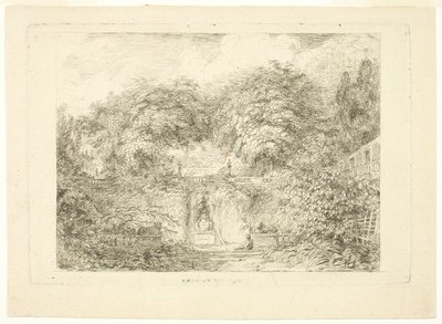 الحديقة الصغيرة بواسطة Jean-Honore Fragonard