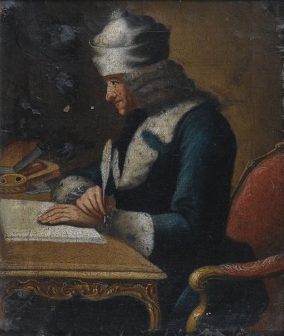 صورة فرانسوا ماري أرويت دي فولتير 1694-1778 بواسطة جين هوبر