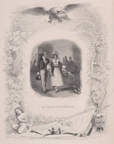 ابنة الشعب من أغاني بيرانغر ، 1829. بواسطة جان إغنايس إيسيدور جيرار
