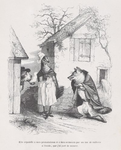 ردت على احتجاجاتي وقسمي بنبرة سخرية شديدة البرودة لدرجة أنني أقسمت ... ، كاليفورنيا. 1837-47. بواسطة جان إغنايس إيسيدور جيرار