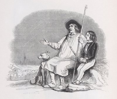 شوتنج ستارز من الأعمال الكاملة لبيرانجر 1836. بواسطة جان إغنايس إيسيدور جيرار
