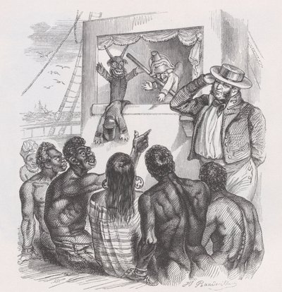 الأسود والدمى من الأعمال الكاملة لبيرانجر ، 1836. بواسطة جان إغنايس إيسيدور جيرار