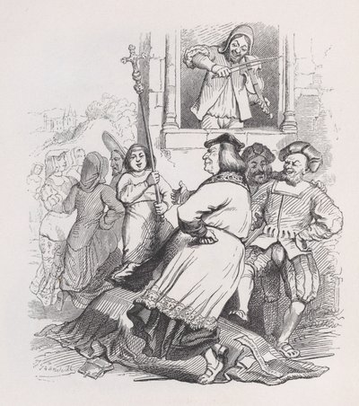 عازف المودون من Meudon من الأعمال الكاملة ل Béranger ، 1836. بواسطة جان إغنايس إيسيدور جيرار