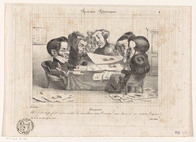 صورة كاريكاتورية للرقابة الفرنسية الرقباء (العنوان على الكائن) Parisiens Pittoresques (عنوان السلسلة على الكائن) بواسطة جين إجناس إيزيدور جيرارد جرانفيل