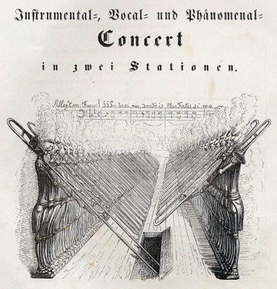 الحفلة الموسيقية الصوتية والرائعة 1844. بواسطة جان جاك جراندفيل