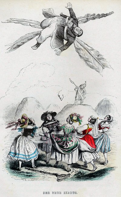 إيكاروس الجديد ، 1840. بواسطة جان جاك جراندفيل