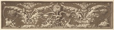 إفريز زخرفي مع المعجون والثعابين المتشابكة ، من Recueil de Différentes Compositi ... ، 1784. بواسطة جان جاك لاغريني