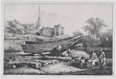 موقع البناء ، في سافيني ، 1803. بواسطة جان جاك دي بويسيو