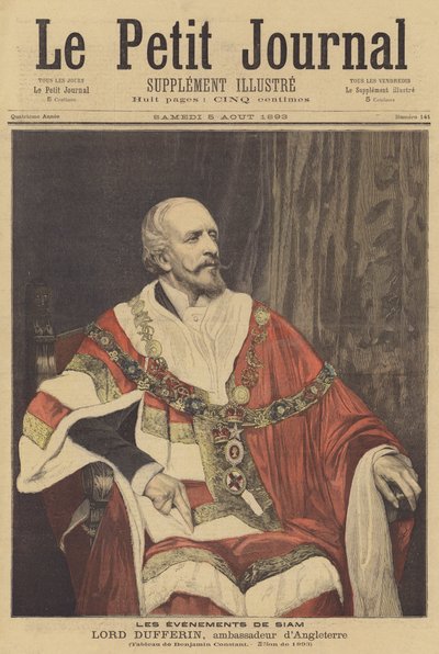 اللورد دوفيرين ، السفير البريطاني في فرنسا بواسطة Jean Joseph Benjamin Constant