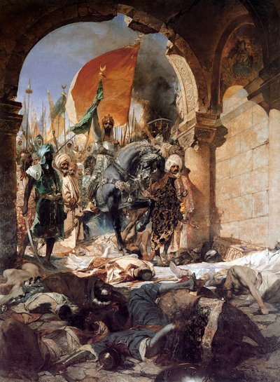 دخول محمد الثاني إلى القسطنطينية ، 1876. بواسطة جان جوزيف بنيامين كونستانت