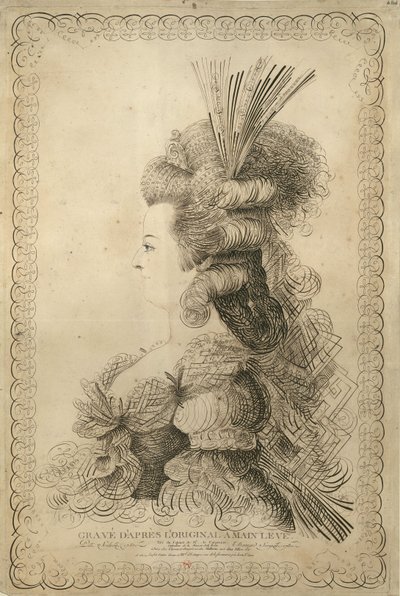 صورة لماري أنطوانيت 1755-1793 ، أرشيدوقة النمسا والملكة ... ، 1787. بواسطة جان جوزيف برنارد