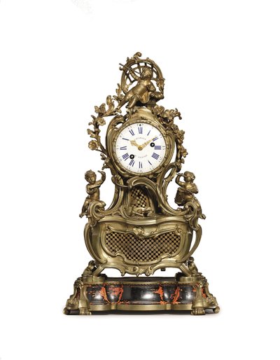 ساعة من طراز Louis XV Ormolu الموسيقية ، حوالي عام 1750 بواسطة جان جوزيف دي سان جيرمان