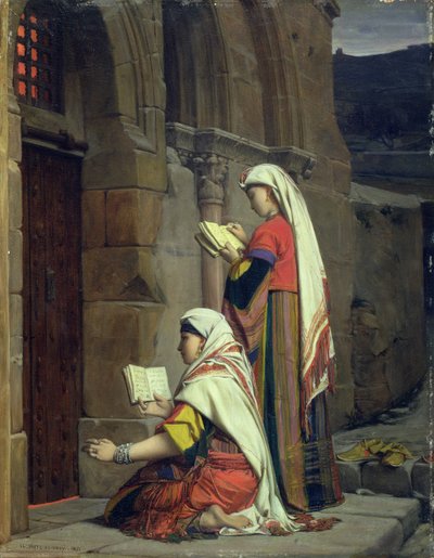 المرأة المسيحية في قبر العذراء ، 1871 بواسطة جان جول أنطوان ليكومت دو نوي