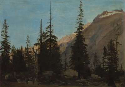 جبال الألب المناظر الطبيعية: The Handegg ، سويسرا ، 1850s. بواسطة جان ليون جيروم