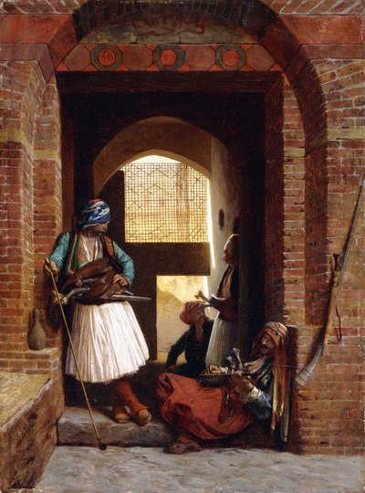 حراس أرناؤوط بالقاهرة ، 1861 بواسطة جان ليون جيروم