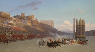 سباق عربة ، 1876 بواسطة جان ليون جيروم