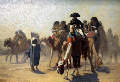 "الجنرال بونابرت مع هيئة أركانه العسكرية في مصر" ، ١٨٦٣ بواسطة جان ليون جيروم