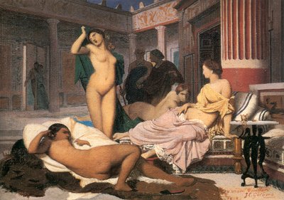 رسم داخلي يوناني ، 1848. بواسطة جان ليون جيروم