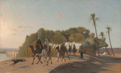 مغادرة الواحة بواسطة جان ليون جيروم