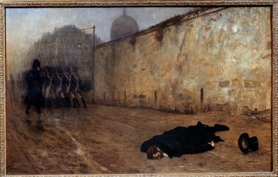 إعدام المارشال ميشال ناي (1769-1815) الساعة التاسعة من صباح يوم 7 ديسمبر بواسطة جان ليون جيروم