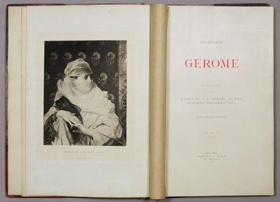 امرأة القسطنطينية ، من مجموعة من أعمال جان ليون جيروم في 100 صورة فوتوغرافية ، 1881 (صور فوتوغرافية) بواسطة جان ليون بعد جيروم