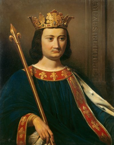 صورة لفيليب الرابع بيل (١٢٦٨-١٣١٤) ، ملك فرنسا. رسم جان لويس بيزارد (1799-1881). بواسطة Jean Louis Bezard