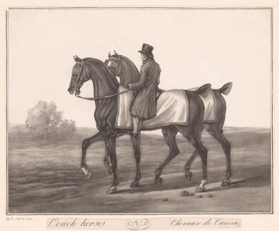 رايدر يرشد حصانين Chevaux de Carosse (العنوان على الكائن) بواسطة جان لويس دارسيس (منسوب إلى)