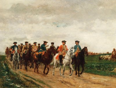 المارشال ساكس وقواته ، 1866 بواسطة جان لويس إرنست ميسونييه