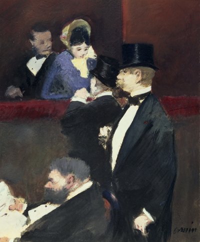 A Loge at Opera ، c.1880 بواسطة جان لويس فورين