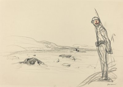 على طول نهر مارن ، ربما عام 1918. بواسطة جان لويس فورين