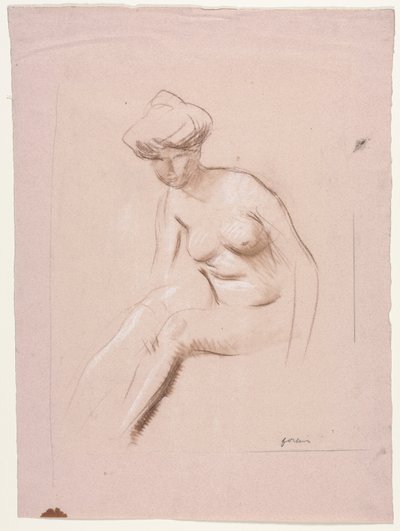 جالس عارية بواسطة Jean-Louis Forain