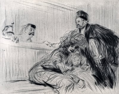 المحامي يتحدث مع بريفينو ، 1925. بواسطة جان لويس فورين