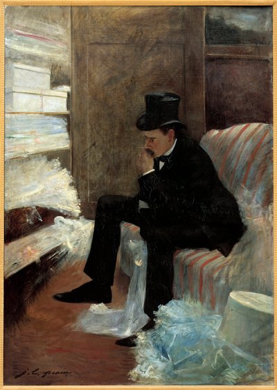 لوحة الأرمل لجين لويس فوراين (1852-1931) من القرن التاسع عشر ، زيت على قماش ، خافت. 1،41x1 م باريس ، متحف أورسيه - الأرمل. لوحة جان لويس فوراين (1852-1931) بواسطة جان لويس فورين