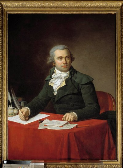 صورة لوزير الداخلية جول فرانسوا باري (1755-1819) من 1793 إلى 1794 لوحة رسمها جان لويس لينوفيل (1748-1826) 1793 باريس ، متحف كارنافالي بواسطة جان لويس لينوفيل