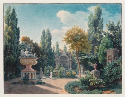تمثال ديان دي بواتييه في Jardin du cloître des Petits-Augustins ، 1815 بواسطة جان لوبين فوزيل