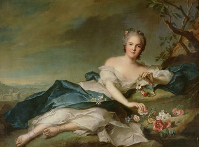 هنريتا ماريا من فرنسا (1606-69) مثل فلورا ، 1742 بواسطة جان مارك ناتييه
