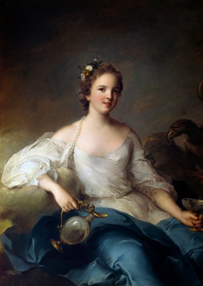 صورة شارلوت لويز دي روهان - جومني ، أميرة ماسيران ، مركيز كريفيكور (1722-؟) ممثلة في لوحة هيبي بواسطة جان مارك (جان مارك) ناتير (1685-1766) 1738 الشمس 1،25x0،97 م بواسطة جان مارك ناتييه