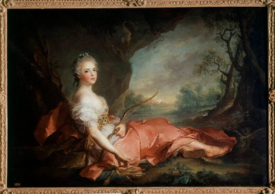صورة مدام أديلايد من فرنسا (1732-1799) في ديان ، ابنة لويس الخامس عشر لوحة بواسطة جان مارك (جان مارك) ناتير (1685-1766) القرن الثامن عشر الشمس 1،04x1،41 م بواسطة جان مارك ناتييه