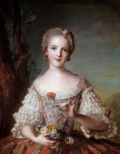 صورة مدام لويز من فرنسا (1737-1787) ابنة الملك لويس الخامس عشر لوحة بواسطة جان مارك (جان مارك) ناتير (1685-1766) 1748 الشمس 0،98x0،85 م بواسطة جان مارك ناتييه