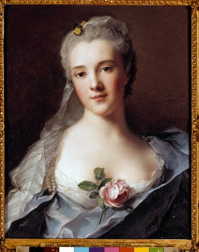 صورة مانون باليتي (1740-1776) ، زوجة المهندس المعماري جان فرانسوا بلونديل (1705-1774) رسم جان مارك (جان مارك) ناتير (1685-1766) بواسطة جان مارك ناتييه