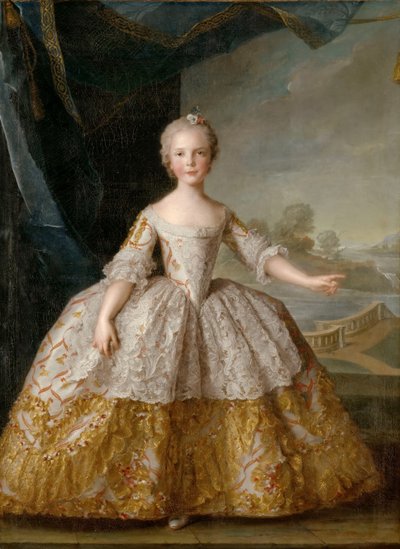 الأميرة إيزابيلا بارما 1741-1763 عندما كانت طفلة بواسطة جان مارك ناتييه