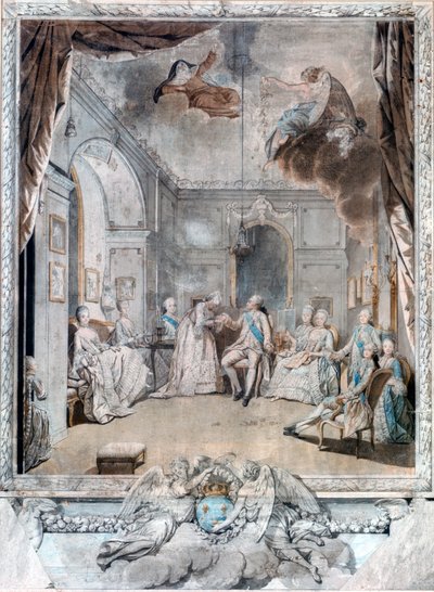 السيدة لويز تقول وداعًا لابنها ، 1772 بواسطة جان ميشيل الأصغر مورو